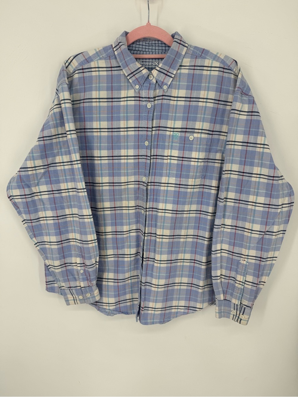 Twenty X Men's Plaid Button Down Rodeocore Western Ranchwear Cowboy Size XXL